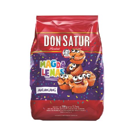 GALLETITAS  MADALENAS DON SATUR MARMOLADAS  200g